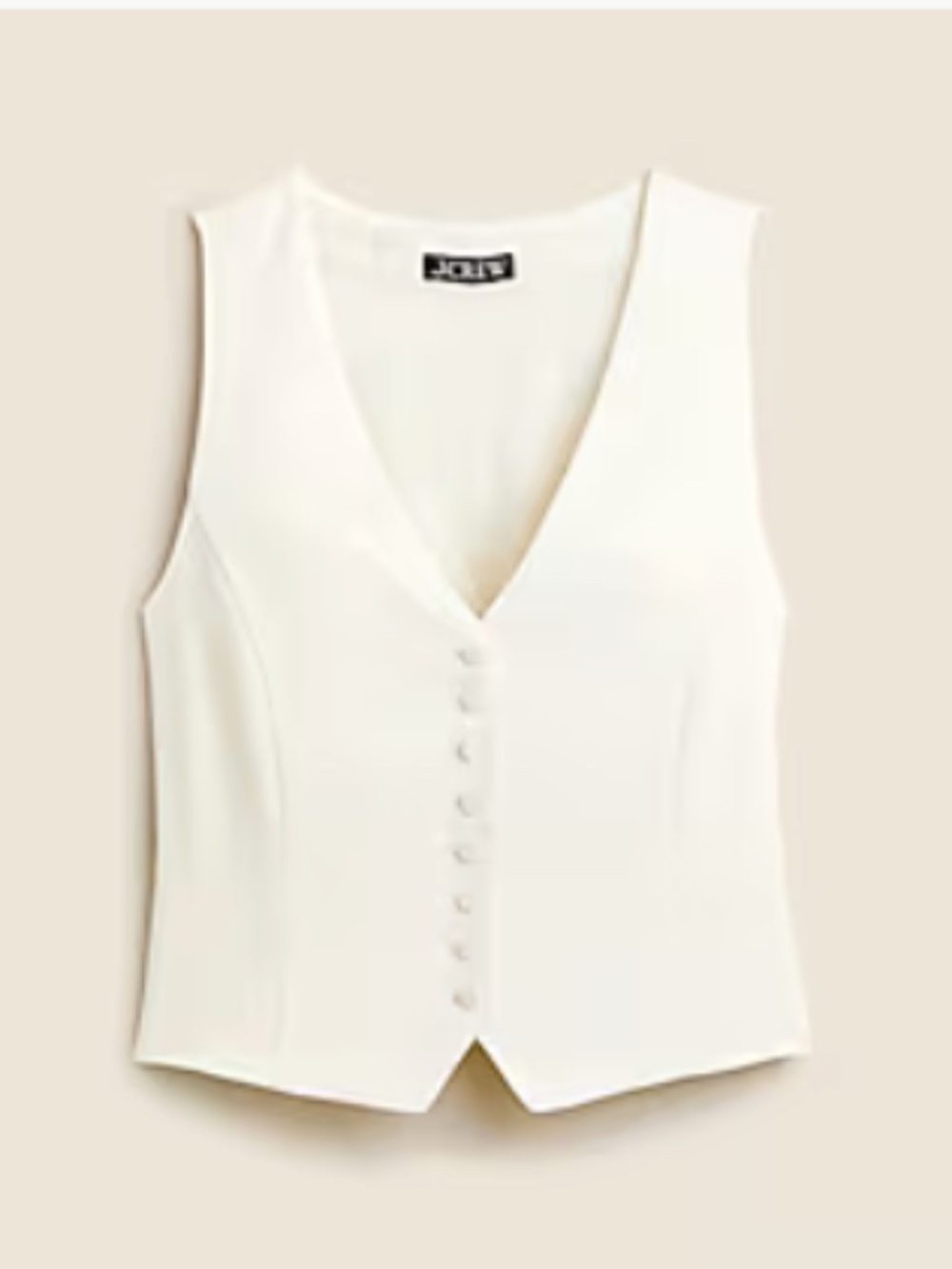 J.Crew Slim fit tuxedo vest in city crepe Size 10